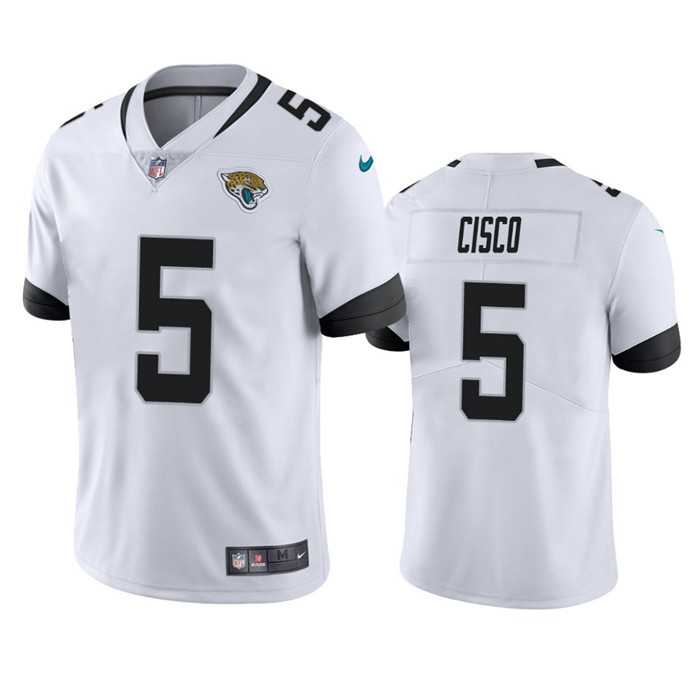 Men & Women & Youth Jacksonville Jaguars #5 Andre Cisco White Vapor Untouchable Limited Stitched Jersey->jacksonville jaguars->NFL Jersey